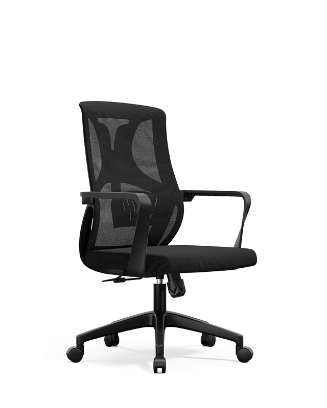 办公椅 J161B (黑胶）